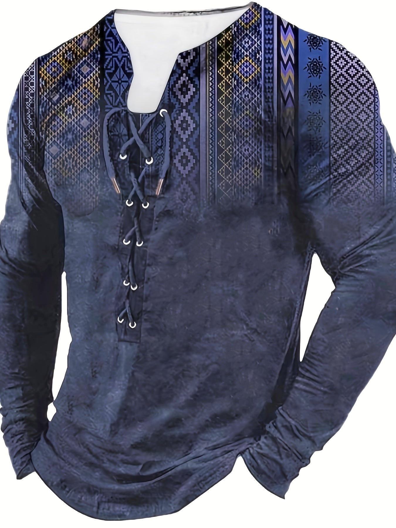 Bohemian Vintage Henley Tee