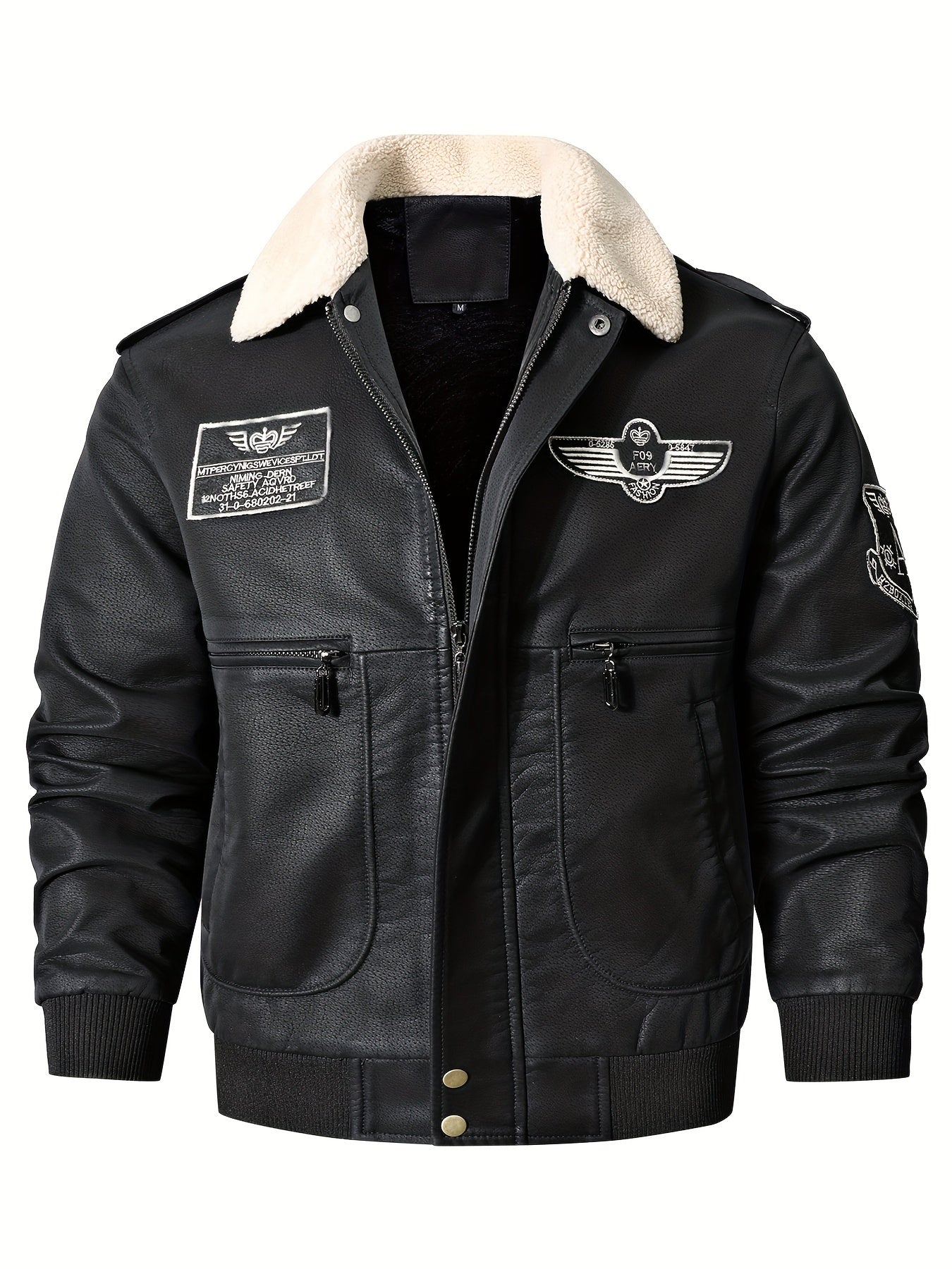 🏍️ "Vintage Bomber" Faux Leather Motorcycle Jacket 🎁