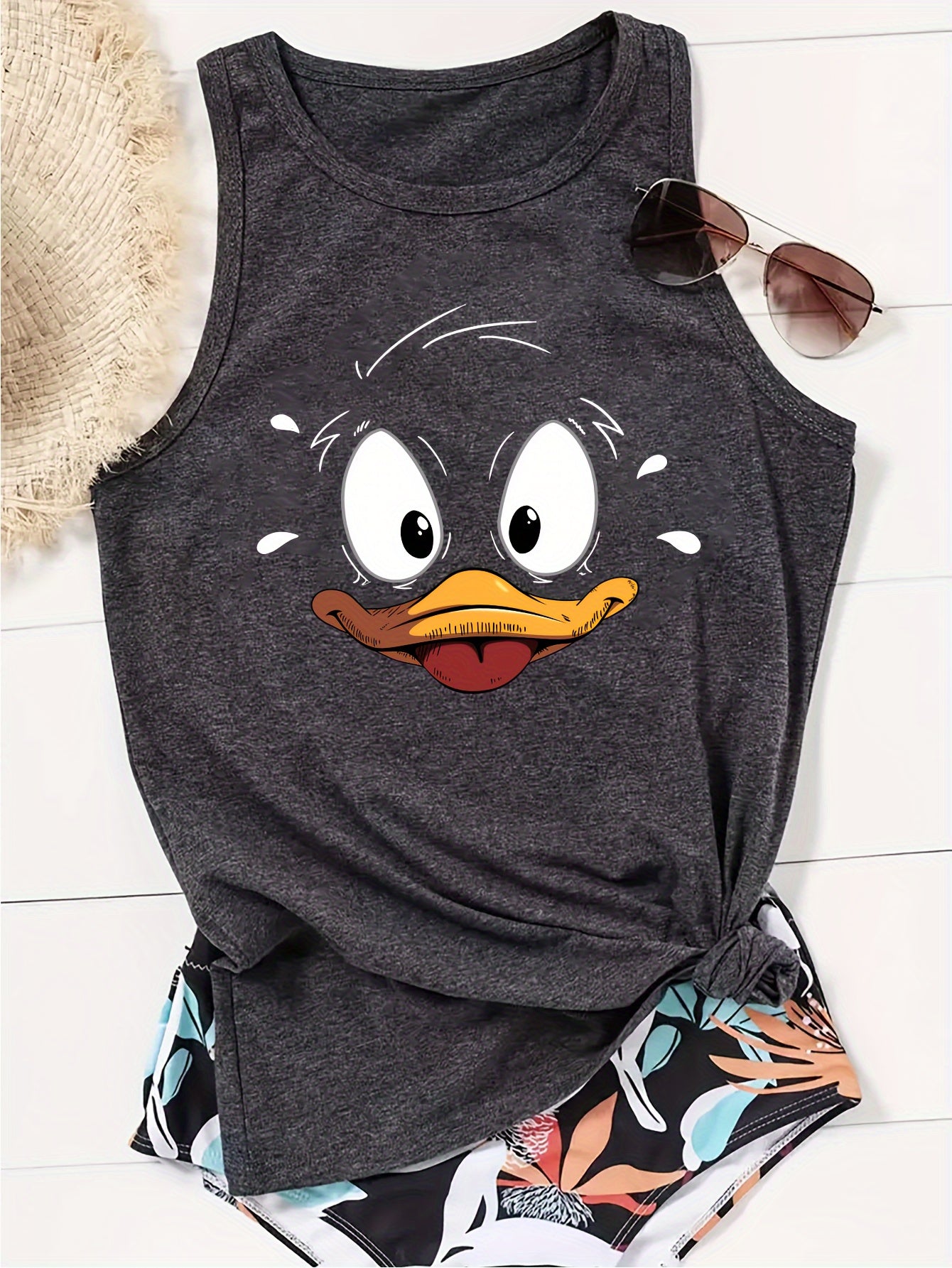 Duck Print Tank Top