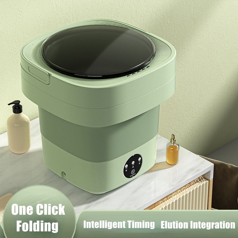 Mini Spin Portable Foldable Washing Machine: Compact and Convenient Laundry Solution with Spinning Dry Function