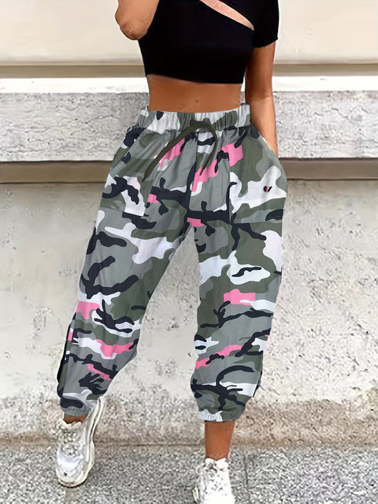 🌿 Camo Chic Jogger Track Pants