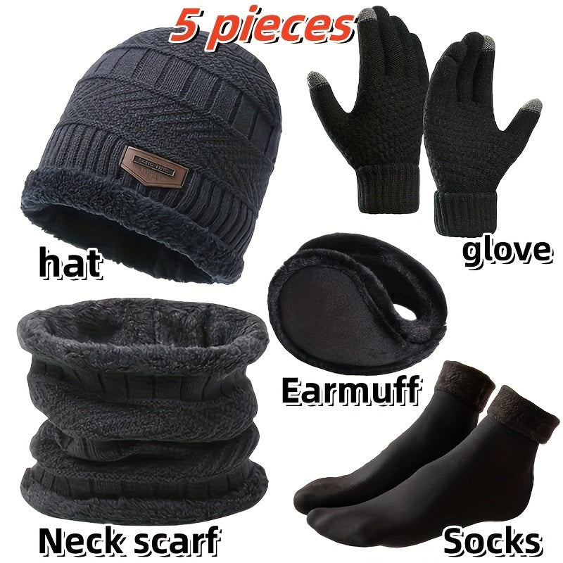 Winter Outdoor Hat Set for Men ❄️🧢