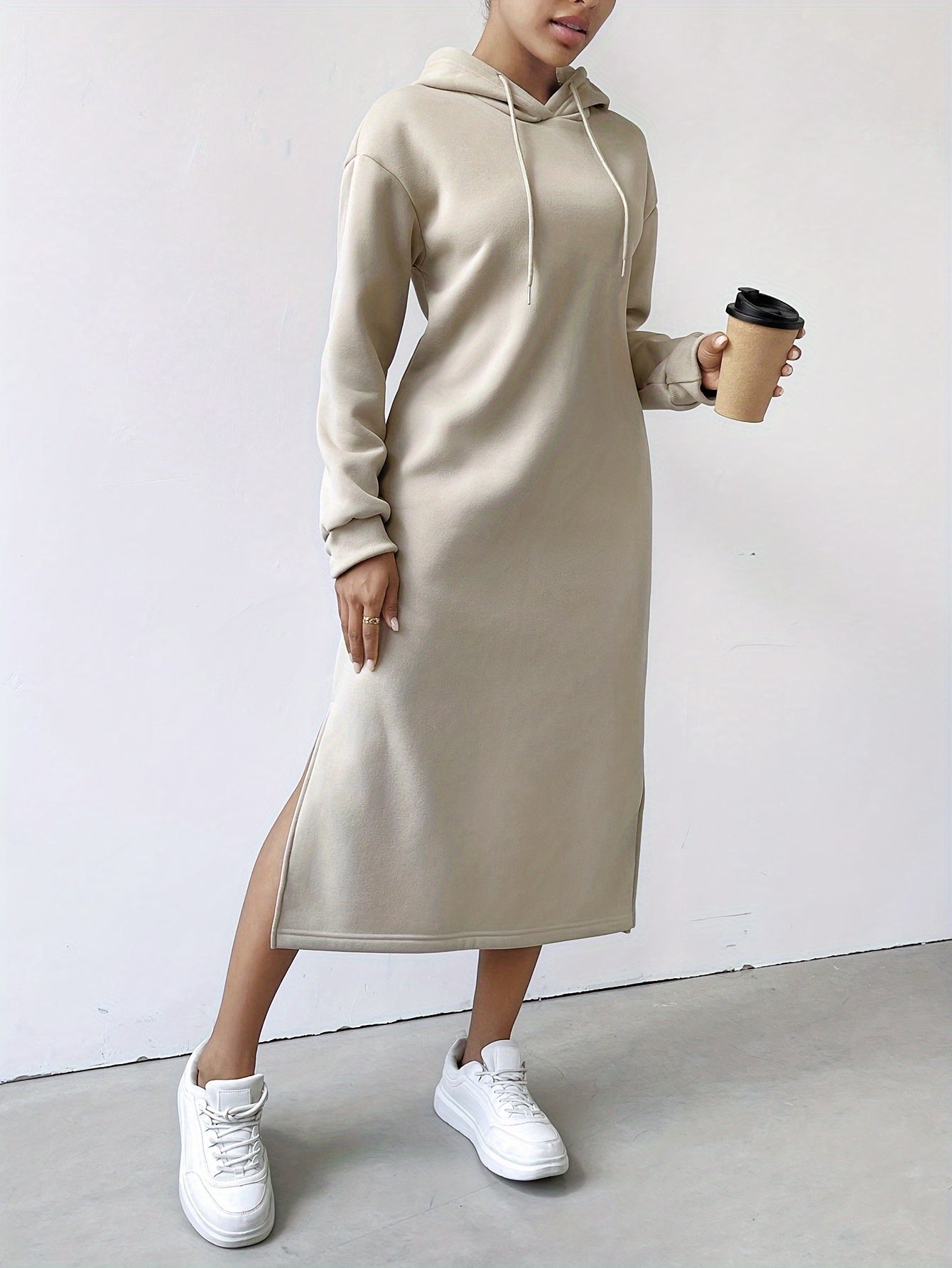 Urban Chill Hooded Sweatshirt Dress