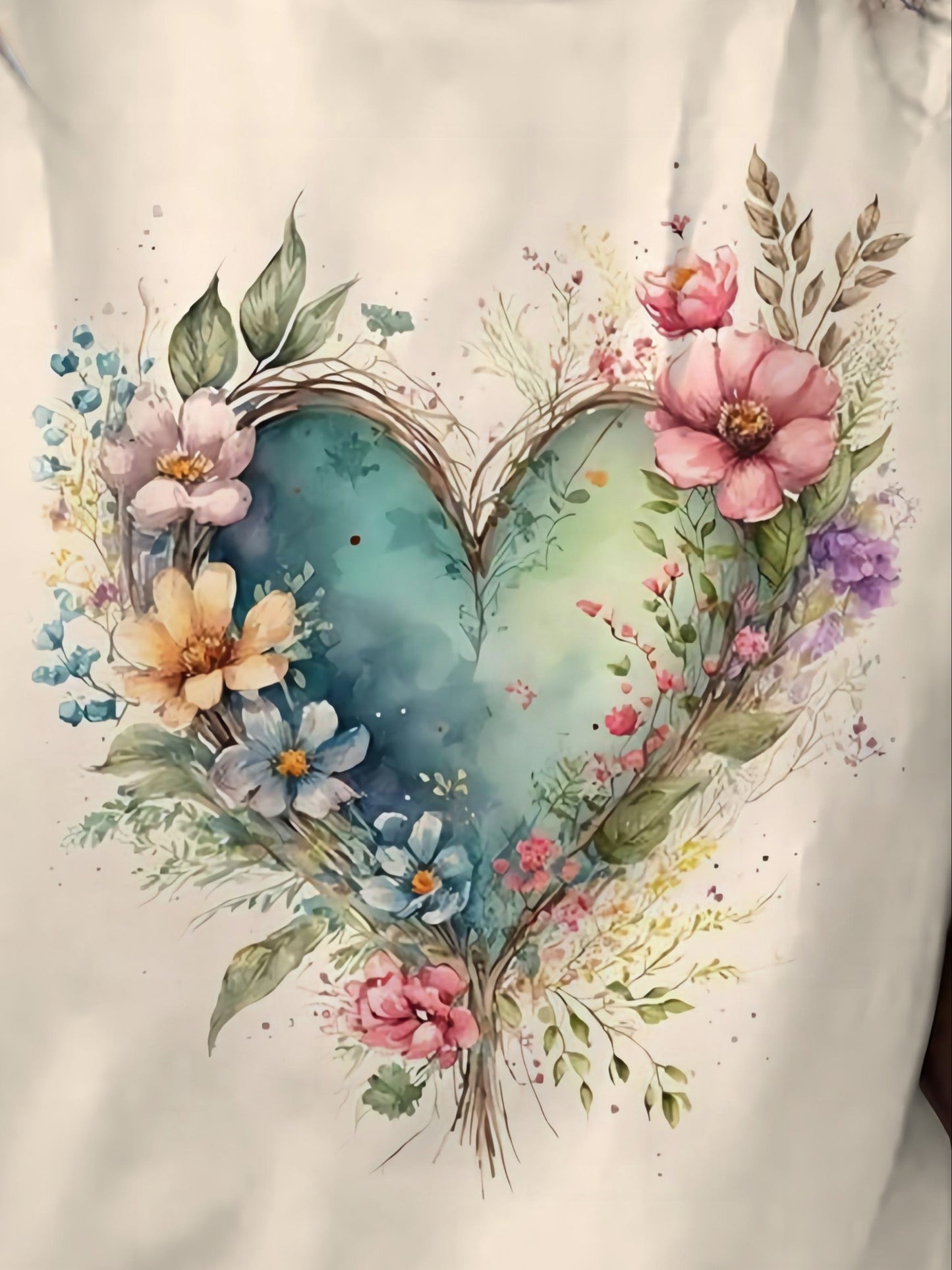 Floral Heartbeat Tee 🌸❤️