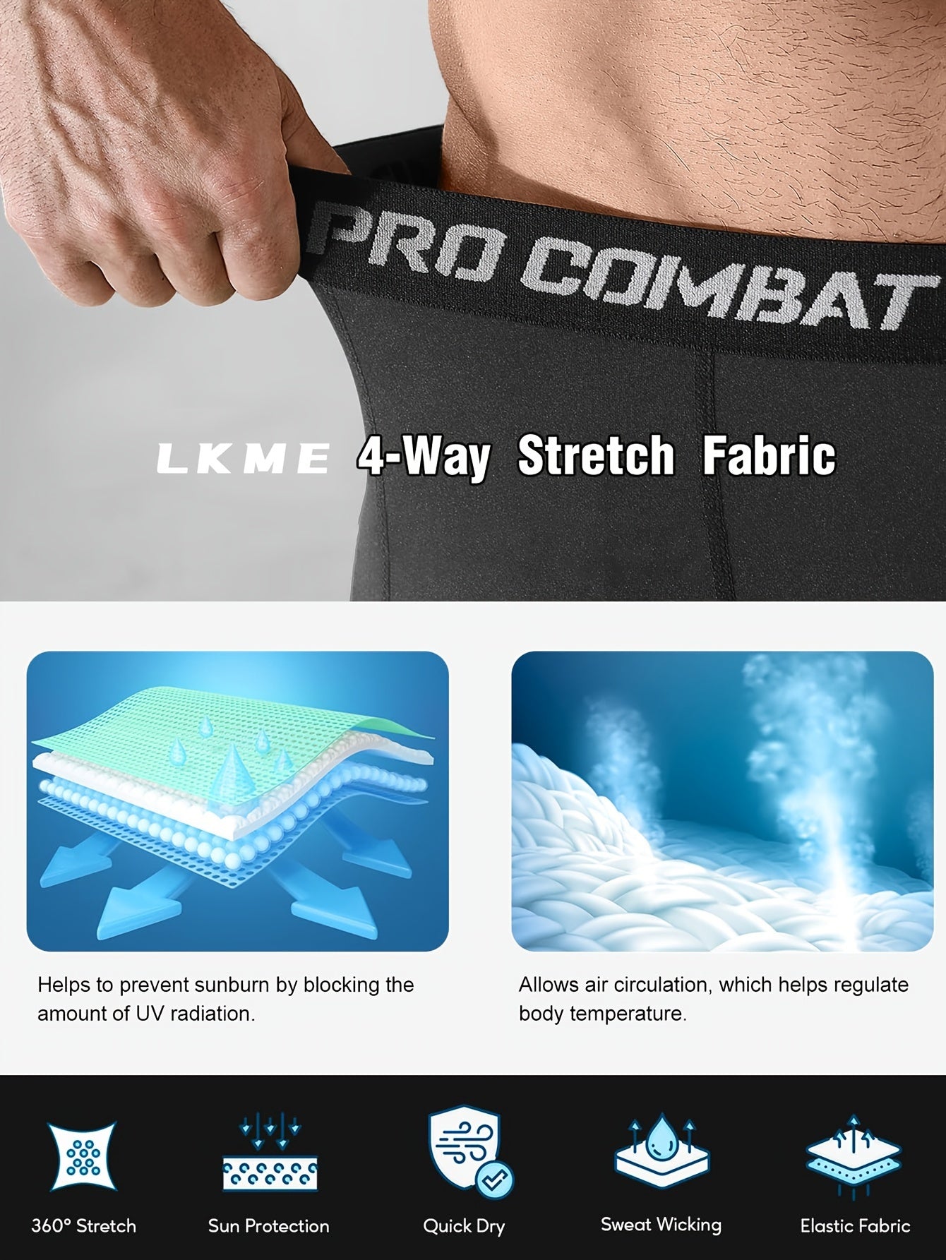 Flex Pro 4-Piece Compression Shorts Set