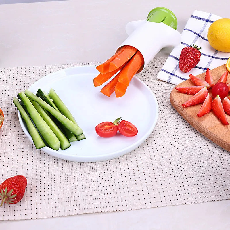 "Slice Master Fruit and Vegetable Divider Set: Creative Kitchen Gadget for Easy Food Prep