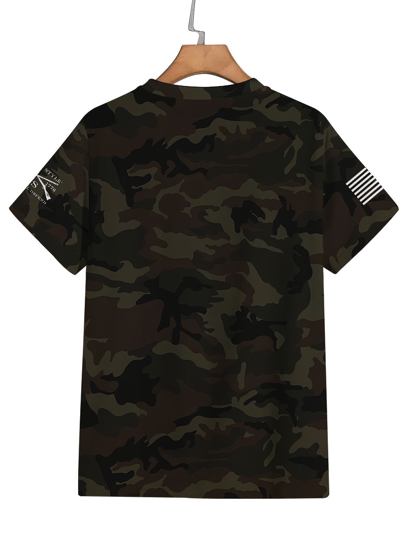 🇺🇸 Men's Plus Size Camo & USA Graphic Tee