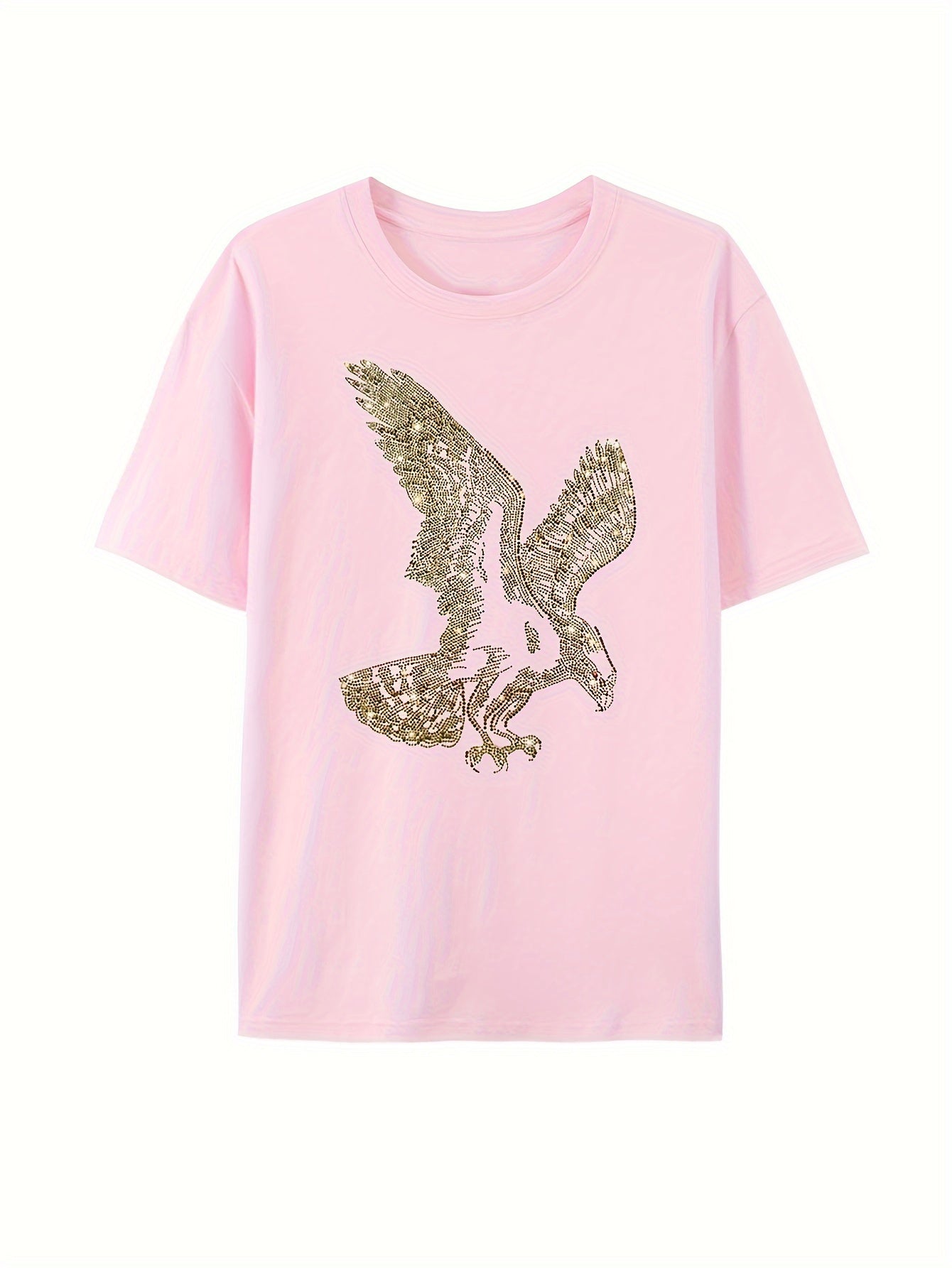 🦅 Rhinestone Eagle Cotton T-Shirt 🦅