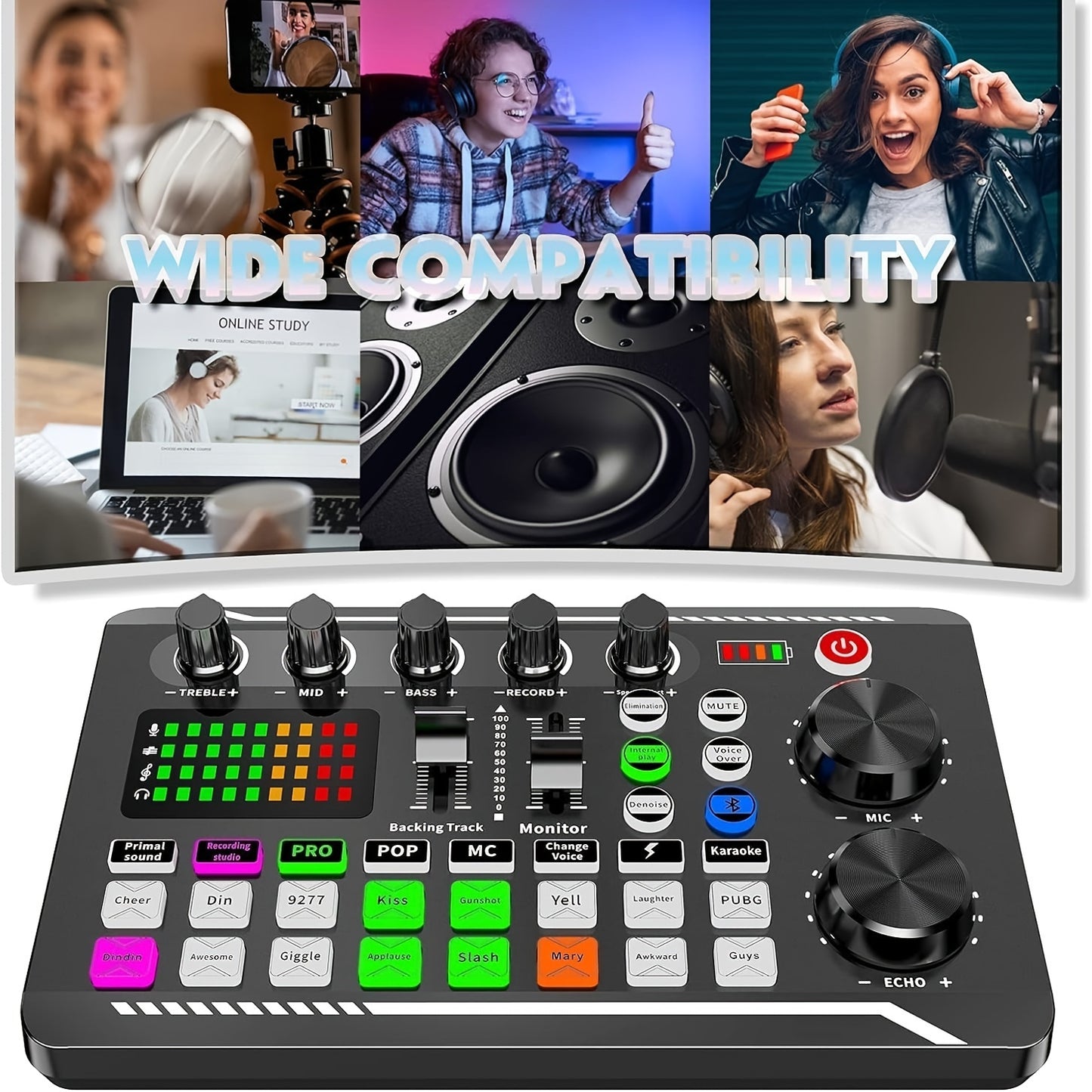 🎙️ Podcast Microphone Bundle - Professional Audio Mixer & BM-800 Condenser Mic 🎛️