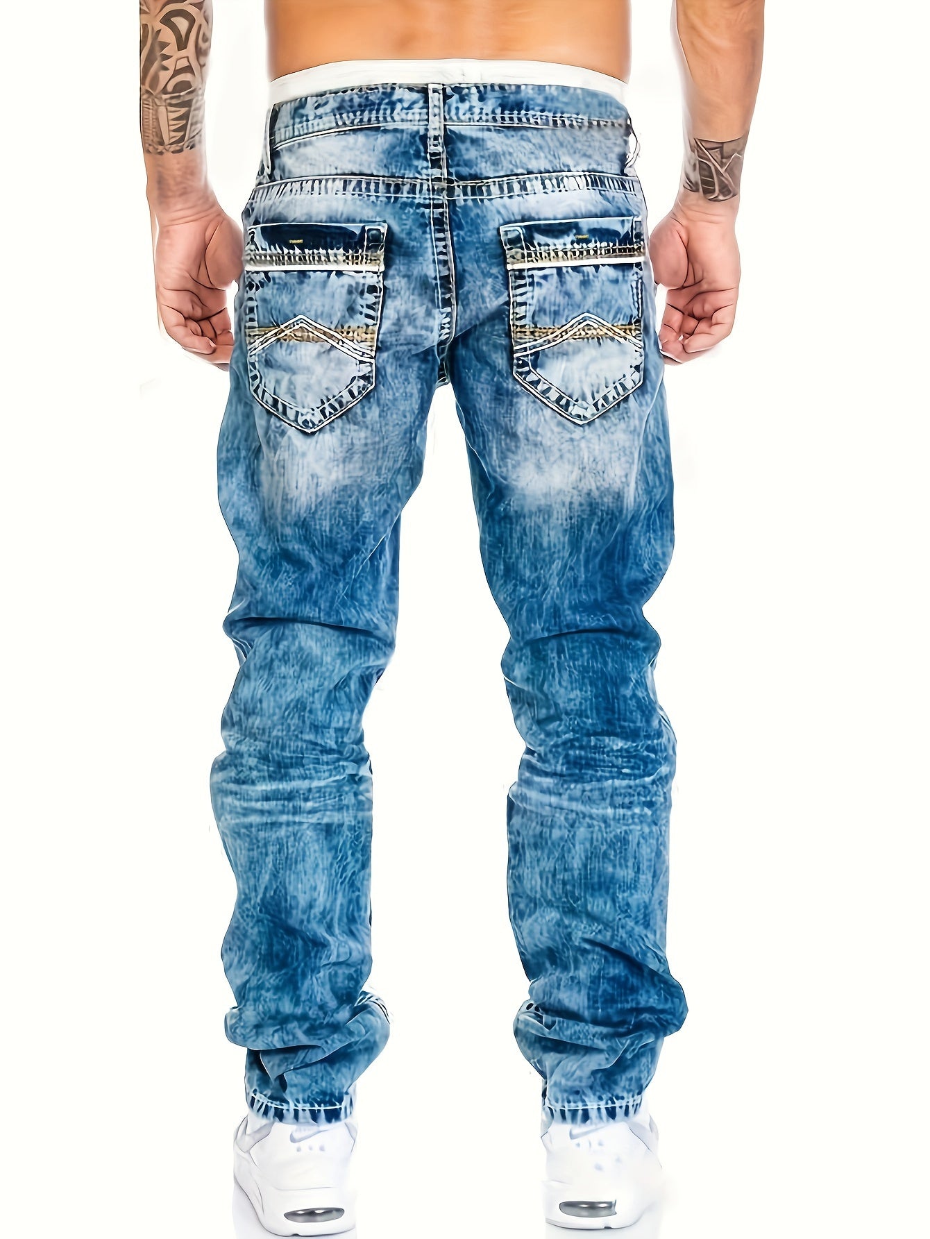 👖 Men's Casual Skinny Jeans - Chic Street Style Stretch Jeans