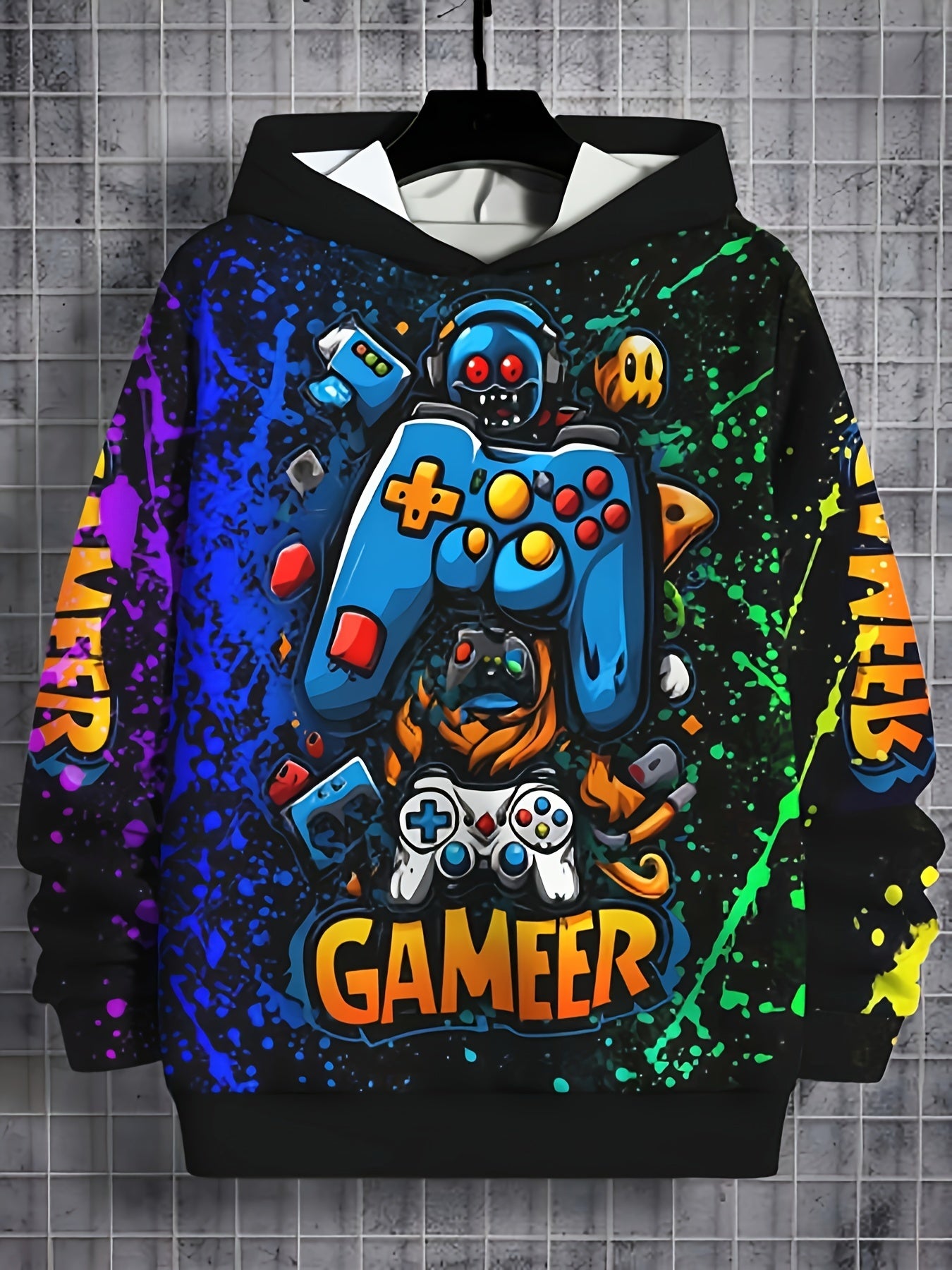 🎮 Boys' Cool Gamer Hoodie