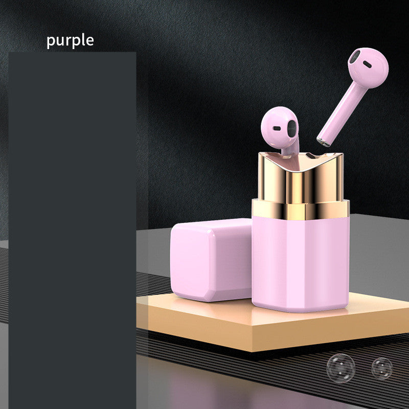 Luxe Tune Lipstick Bluetooth Earphones: Fashionable In-Ear Noise Reduction