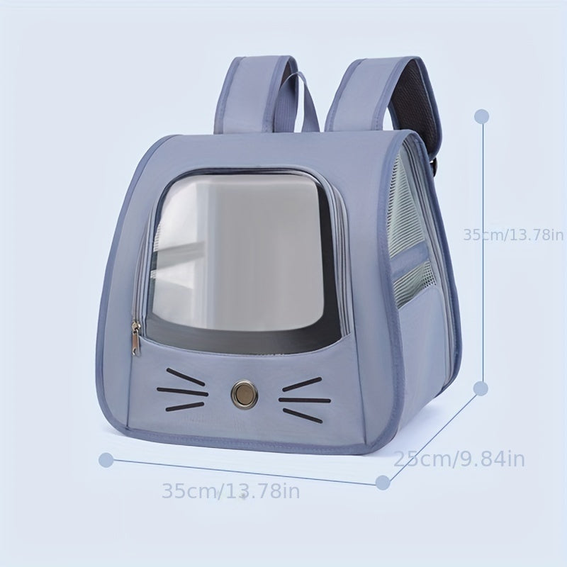 🌟 Clear Voyage Pet Backpack: Transparent Travel Carrier 🐾