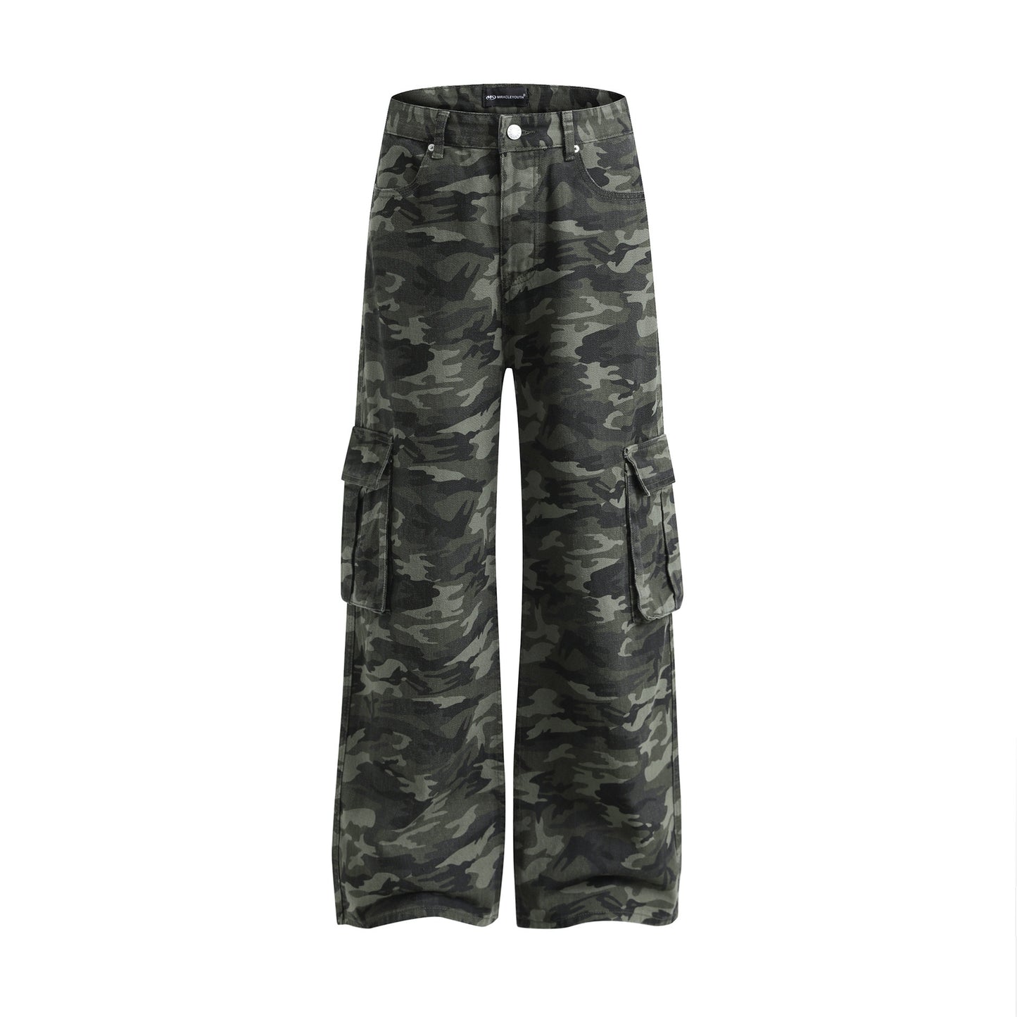 American Vintage Street Trendy Camouflage Workwear Trousers