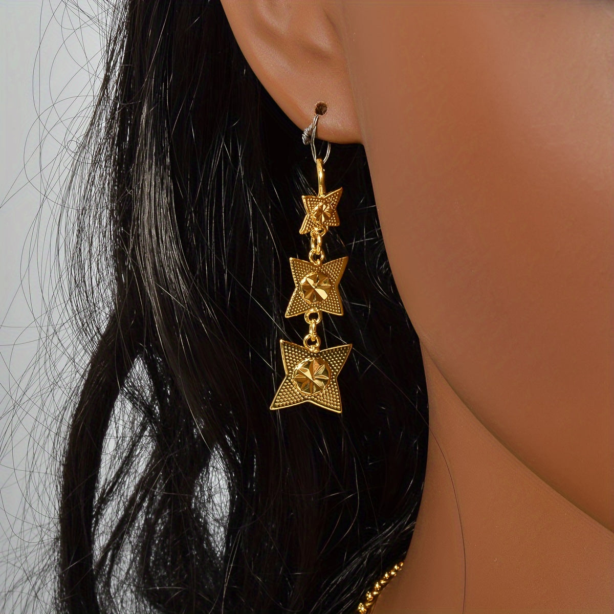 ⭐ Celestial Glow Jewelry Set – Golden Star Collection ✨