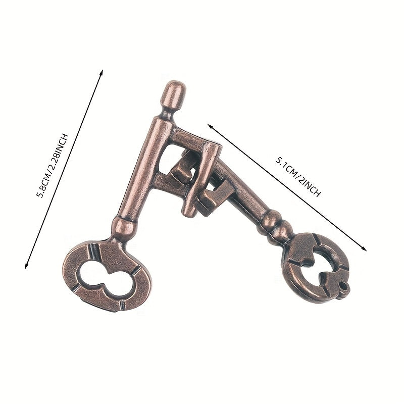 🔐 Kong Ming Alloy-Key Lock Puzzle 🧠