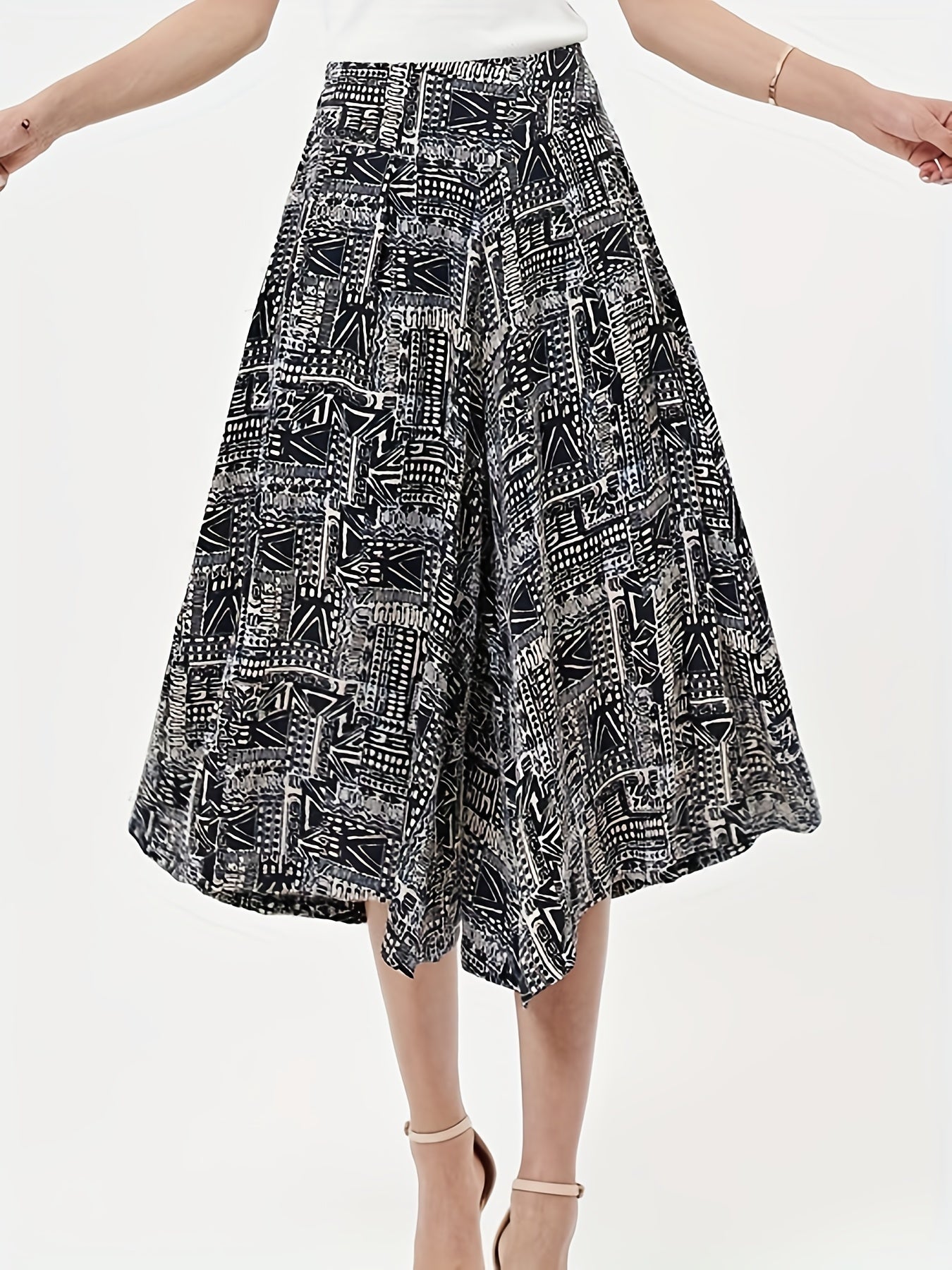 Geometric Print Culottes