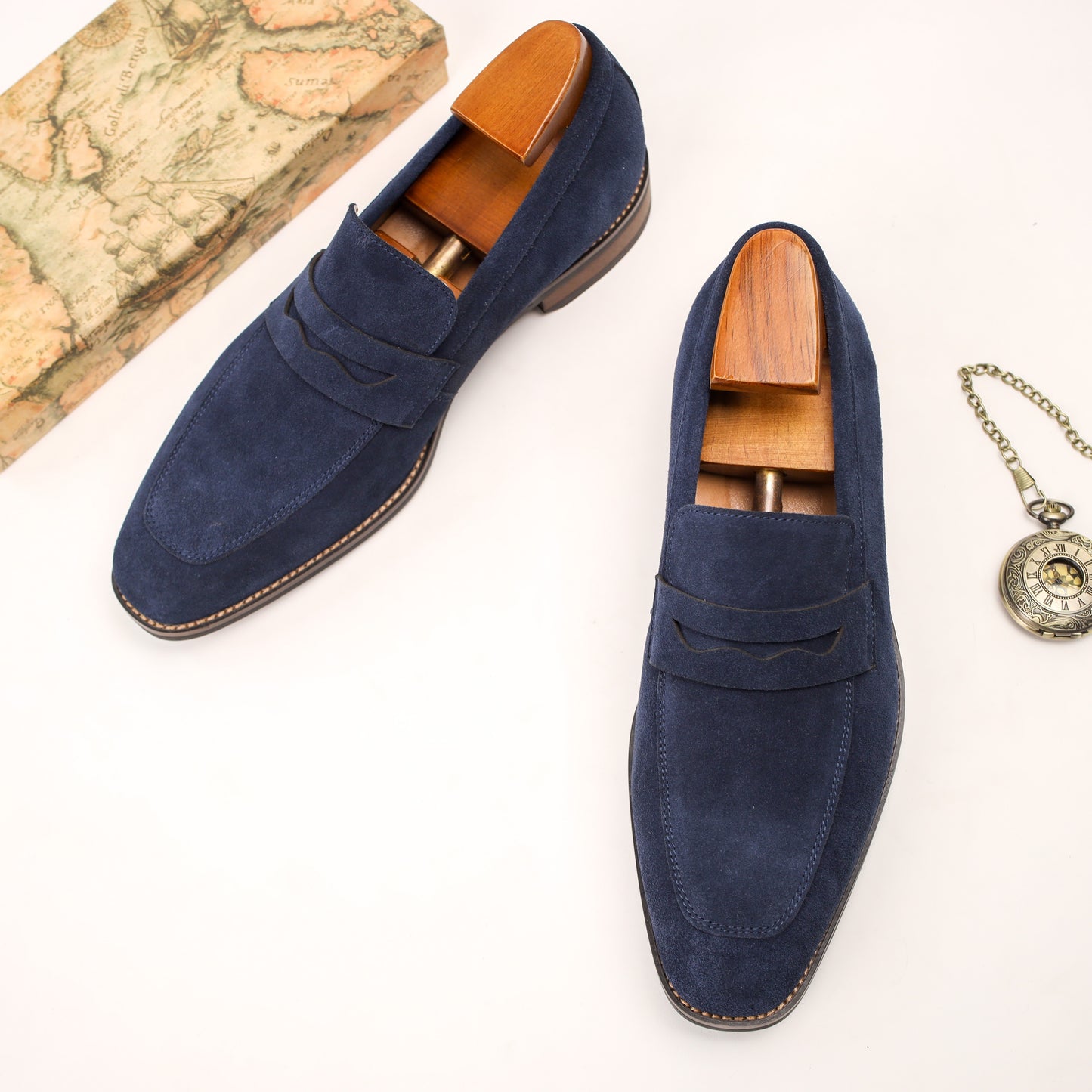 Leather Lux Top Grain Loafer Shoes