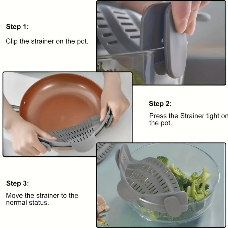 Silicone Clip Pot Strainer