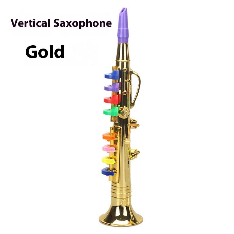 Children's Simulation Musical Instrument Toy Eight-tone Saxophone Four-tone Horn Band Simulation Toy Music Equipment