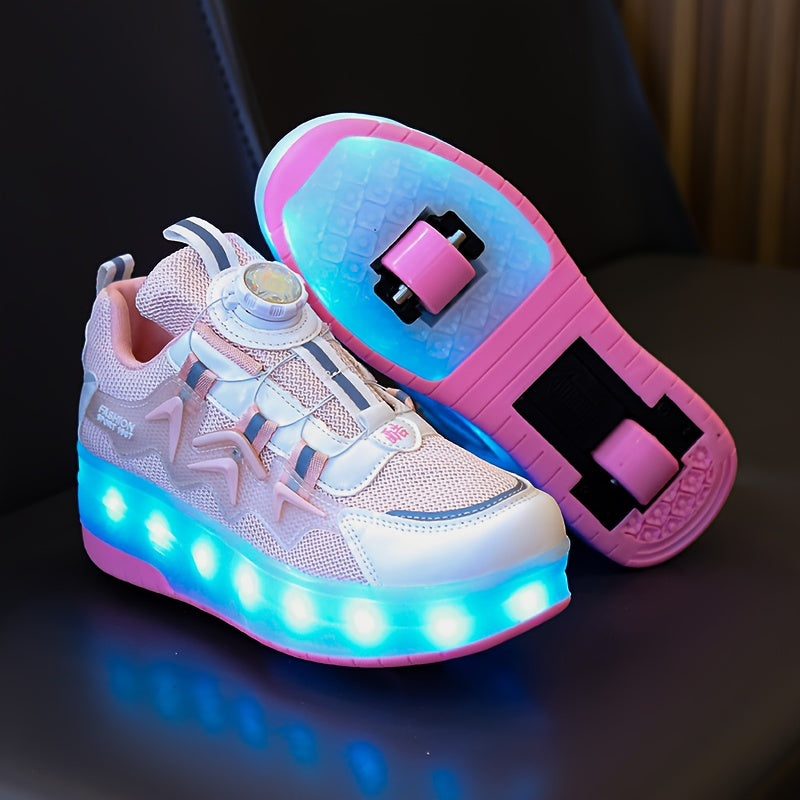 Trendy Light-Up Roller Skateboard Shoes 🔥🛹