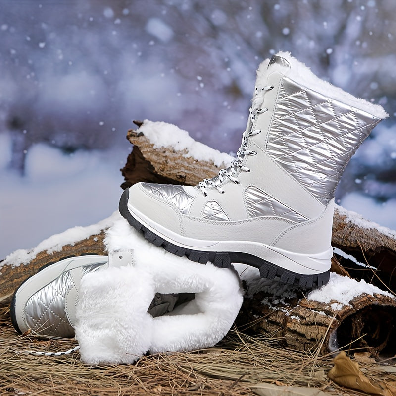 Fleece-Filled High Top Snow Boots ❄️