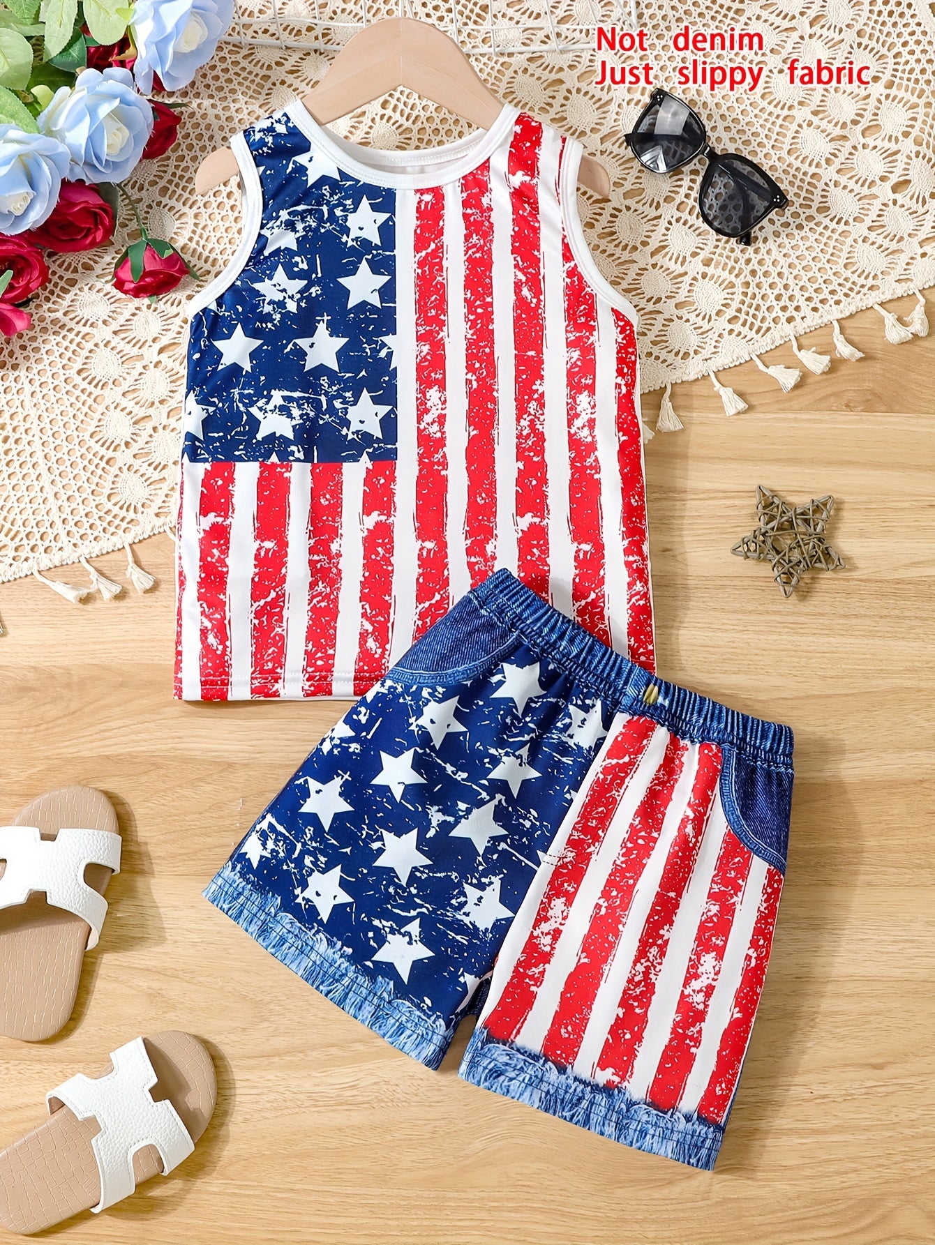 Independence Day Stripes & Denim Set 🇺🇸