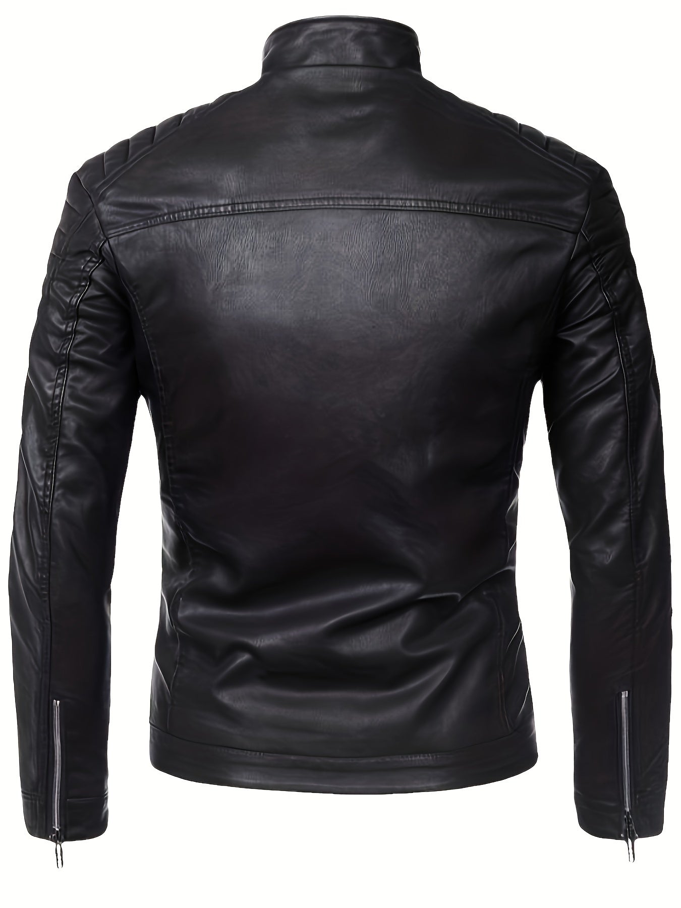 🏍️ "Urban Biker" Slim-Fit Faux Leather Jacket 🔥